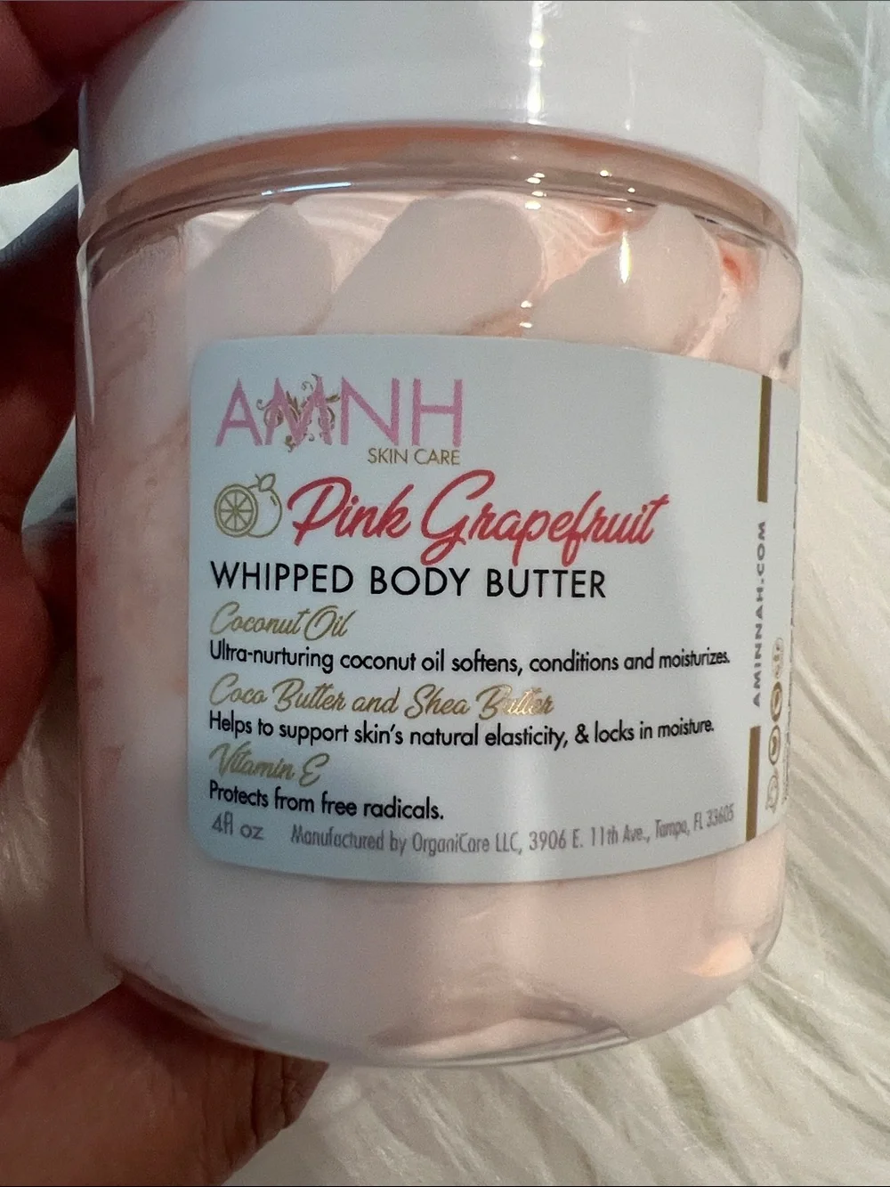 NWT Aminnah Pink Grapefruit Whipped Body Butter retails $38.00 USD